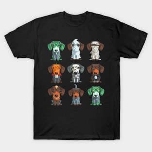 Dachshund Halloween TShirt Weiner Gif T-Shirt